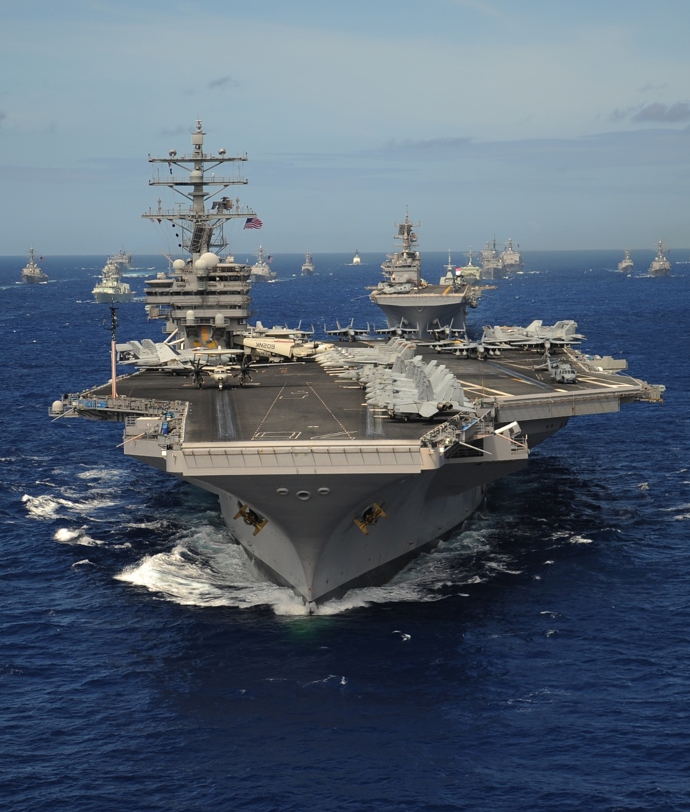 image of a US aircraft carrier